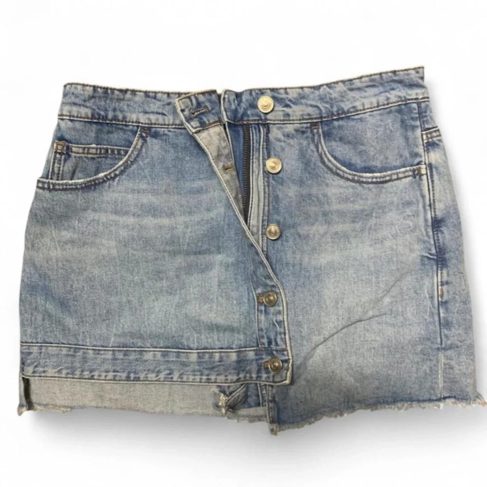 Archive Miss Sixty Denim Culotte Mini Skirt Y2K-Adjacent Button Front Size M 29 - Picture 8 of 16